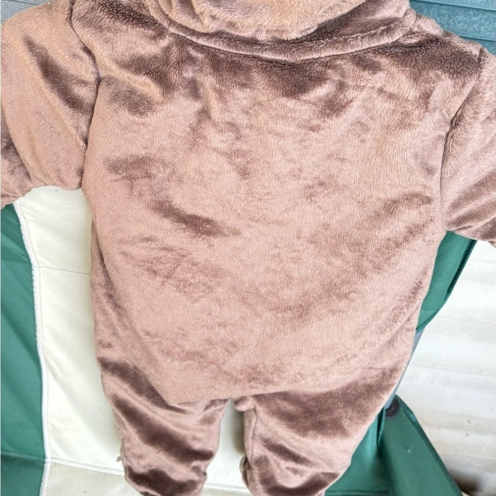Carter's Brown Moose Footed One Piece